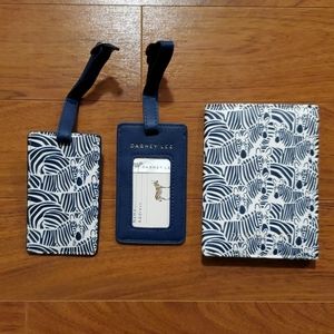 Dabney Lee Travel Set in Zebra Print